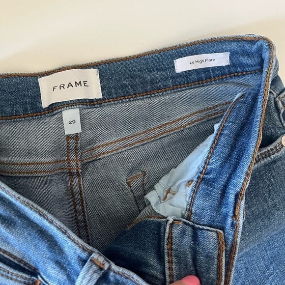 FRAME Le High Flare Jeans distressed size 29 - Picture 12 of 12